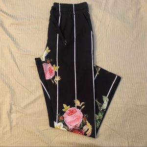 Men’s Floral Pinstripe Pants
